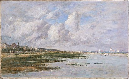 Deauville à marée basse, 1895 Musée des Beaux-Arts (Boston)