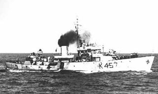 HMCS <i>Stellarton</i> Modified Flower-class corvette