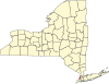 State map highlighting New York County