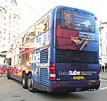 Rear of 2004 model year Stagecoach Oxfordshire Skyliner operating on the Oxford Tube route