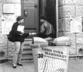 Amnesty action, March 1990 Rotterdam.