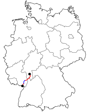 Verlauf der B 38