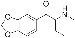 <span class="mw-page-title-main">Butylone</span> Entactogen, psychedelic, and stimulant drug of the phenethylamine class