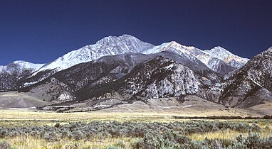 Borah Peak is the highest peak of the Lost River Range and is the highest point of the State of Idaho.