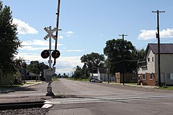 RR Crossing at Grace Avenue