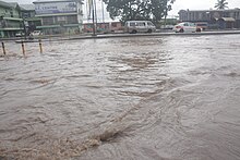 Part of Accra was flooded during rainy season
Most part of Accra mostly flooded during rainy season causing environmental crisis in Ghana Flooding Accra 8.jpg