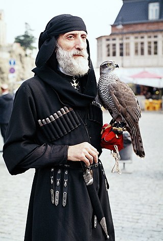 <span class="mw-page-title-main">Chokha</span> High-necked wool coat worn by men in the Caucasus