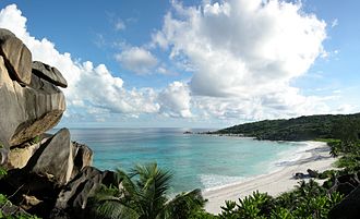 The spectacular beach of Grand Anse