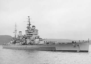 HMS <i>Anson</i> (79) King George V class battleship