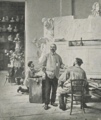 Hans Temple: Viktor Tilgner in seinem Atelier (vor 1897)