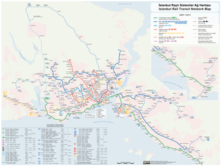 Karte des Schnellverkehrs in Istanbul