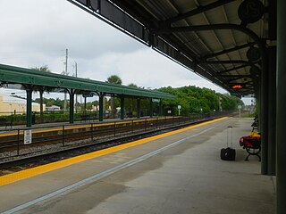 <span class="mw-page-title-main">Mangonia Park station</span> Railway station in Mangonia Park, Florida