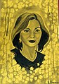 Natalja Estemirova postuum schilderij door Asia Oumarova geboren op 28 februari 1958
