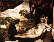 Venus and the Lute Player (1565–1570) by Titian