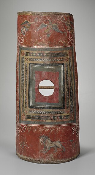 <i>Scutum</i> Type of shield used in Ancient Rome