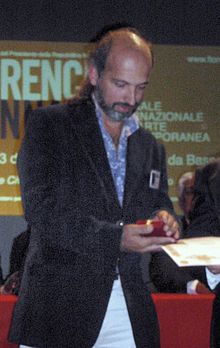 Receiving Award from Florence Biennale