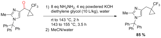 Scheme 21. Large-scale application