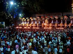 Arattupuzha Pooram in 2009