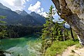 Vista del lago dall'alto