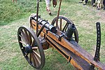 Reconstructed gun from 15th century.