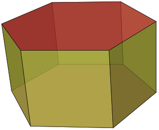 <span class="mw-page-title-main">Prism (geometry)</span> Solid with 2 parallel n-gonal bases connected by n parallelograms