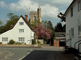 <span class="mw-page-title-main">Hundon</span> Human settlement in England