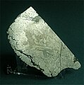 735g endcut taken from the main mass of the Patos de Minas (octahedrite) iron meteorite (1925, TKW: 200 kg)