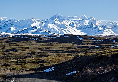 Mt. Shand centered in the distance