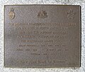 Korea, Malaya, Borneo and Vietnam – upper (dedication) plaque