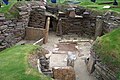 Feltárt épület maradványai Skara Brae-ban (Skócia)