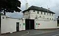 Saintfield P.S.N.I. Station - the Rippingham building is almost hidden by modern defensive walls