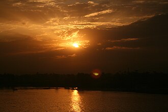 photo d'un coucher de soleil