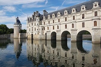 Chenonceau jauregia (Frantzia), 1576, Philibert de l'Orme arkitektoarena