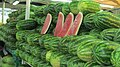 Watermelon displayed for sale in a market, Dubai