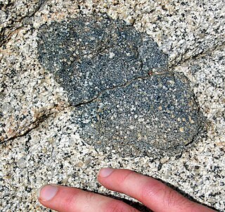 <span class="mw-page-title-main">Xenolith</span> Rock inside a rock with a different composition