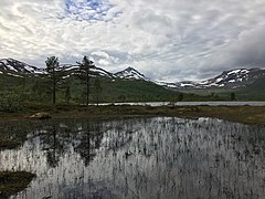 Frå Åndervatnet, utsyn mot Indre Ånderdalen