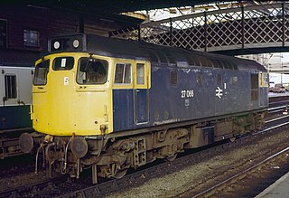 <span class="mw-page-title-main">British Rail Class 27</span> Class of 69 1250hp diesel-electric locomotives