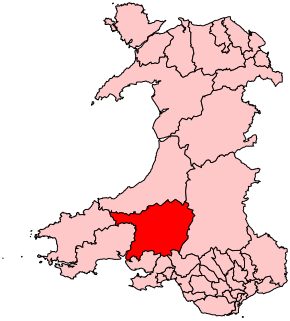 <span class="mw-page-title-main">Carmarthen East and Dinefwr (UK Parliament constituency)</span> Parliamentary constituency in the United Kingdom, 1997 onwards