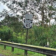 PR-2 east near PR-165 interchange in Media Luna, Toa Baja