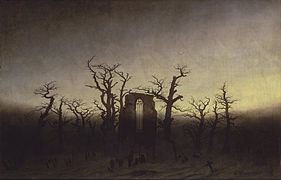 Caspar David Friedrich, "Kloostrihoone tammikus" (1809–10)