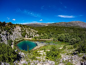 Source de la rivière Cetina. Juin 2018.