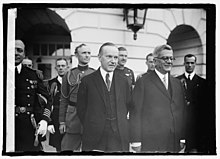 President Calvin Coolidge with Machado in 1925.