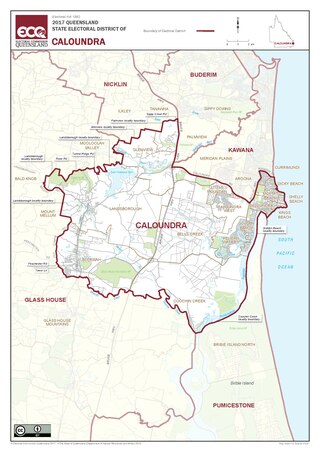 <span class="mw-page-title-main">Electoral district of Caloundra</span> State electoral district of Queensland, Australia