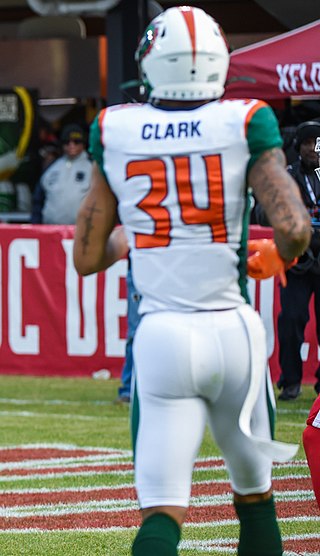 <span class="mw-page-title-main">Jeremy Clark (defensive back)</span> American football player (born 1994)