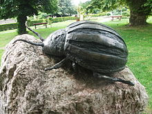 Statue en bronze du doryphore à Hédervár (Hongrie