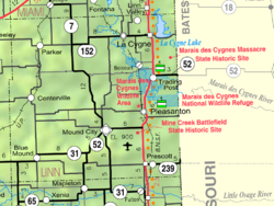 KDOT map of Linn County (legend)