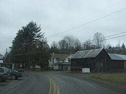 PA 367 northbound in the village of West Auburn