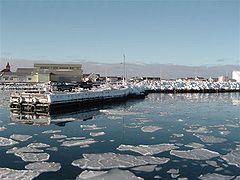 Port de Saint-Pierre en hiver