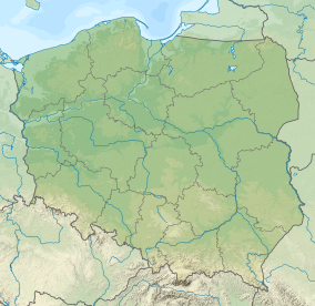 Map showing the location of Eagle Nests Landscape Park