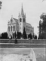 The cathedral with the spire installed, circa 1910